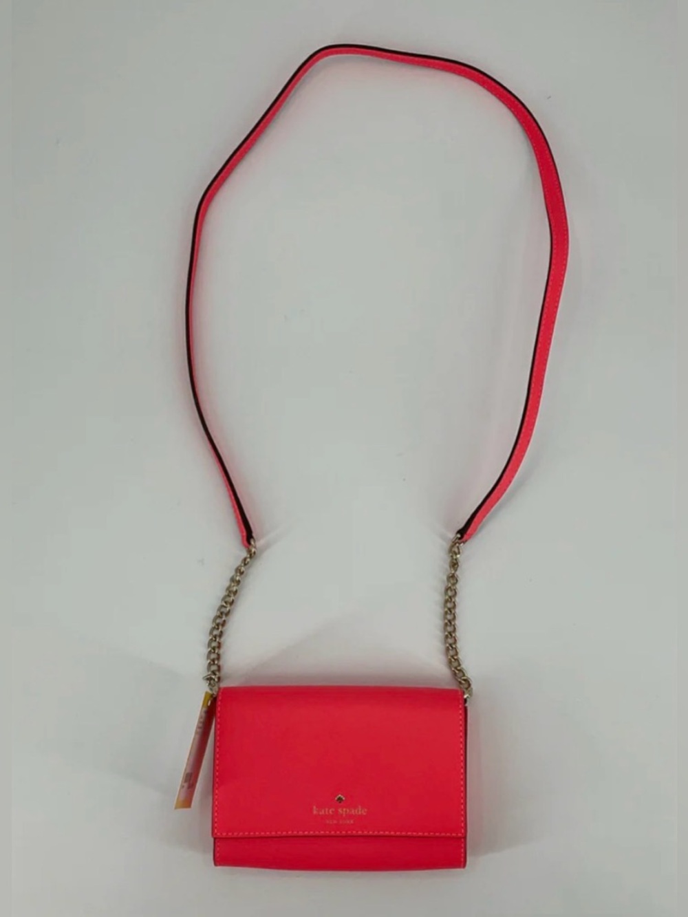 kate spade Hot Pink Saffiano Crossbody Wallet